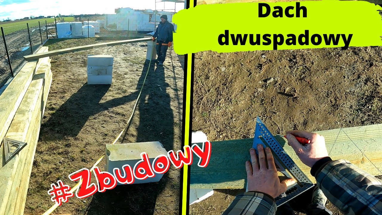 Więźba dachowa by @Majster Rafał odc 1.Trasowanie krokwii.#Zbudowy