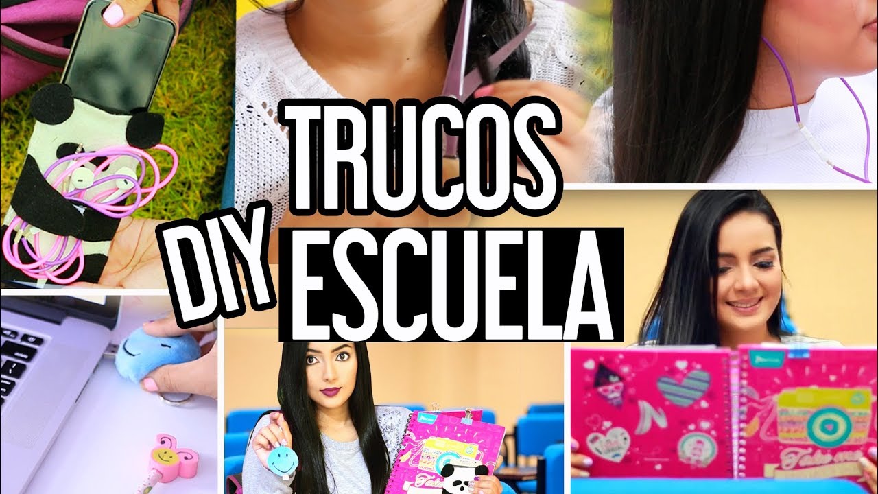 DECORA ÚTILES ESCOLARES Y TRUCOS PARA CLASE/  life hacks para la escuela ♥ - Nelita
