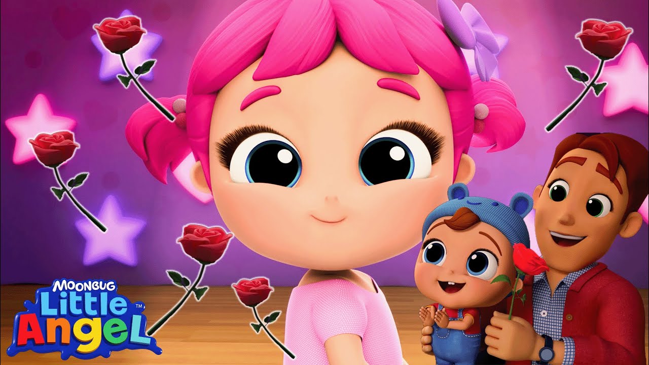 Jill's First Ballet Recital | Songs for Kids! | Little Angel | Moonbug Kids - Girl Power! 🌸🌺🌸