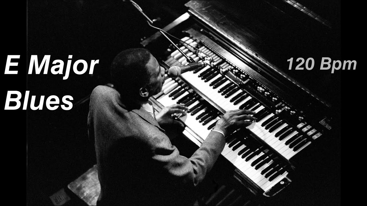 E major Blues Backing Track 120 Bpm