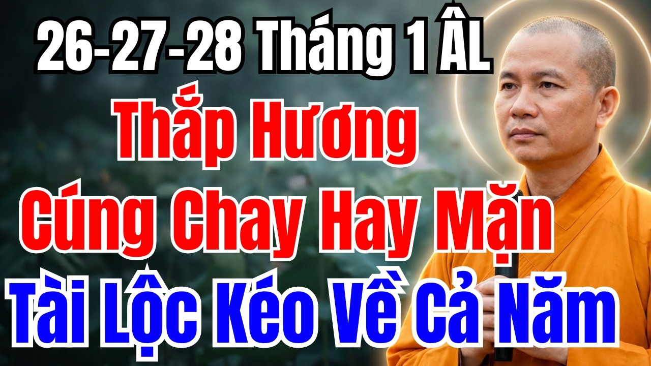 26-27-28 TH&Aacute;NG 1 &Acirc;M LỊCH : THẮP HƯƠNG C&Uacute;NG CHAY HAY C&Uacute;NG MẶN ĐỂ T&Agrave;I LỘC V&Agrave;O NH&Agrave;