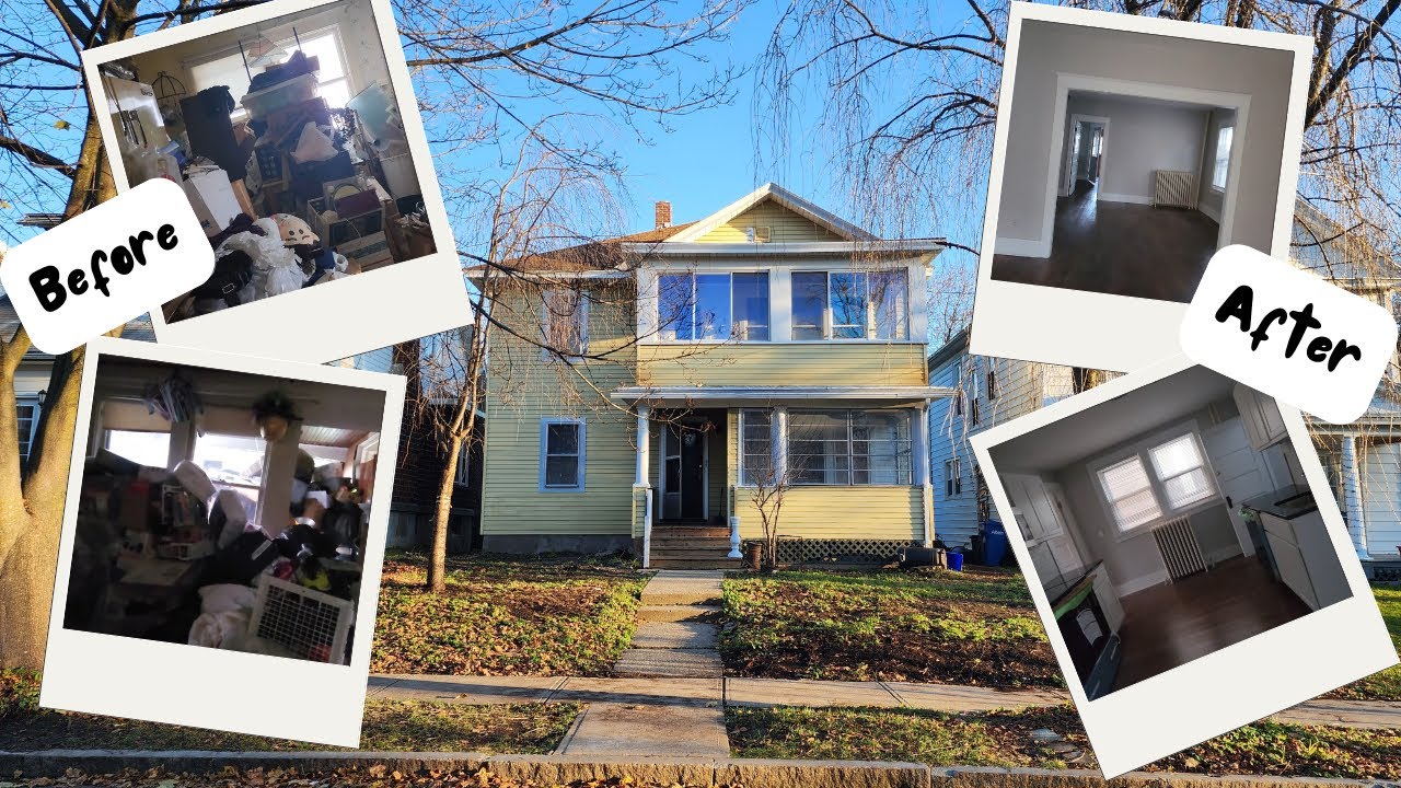 Before and After: Hoarder House in Albany New York