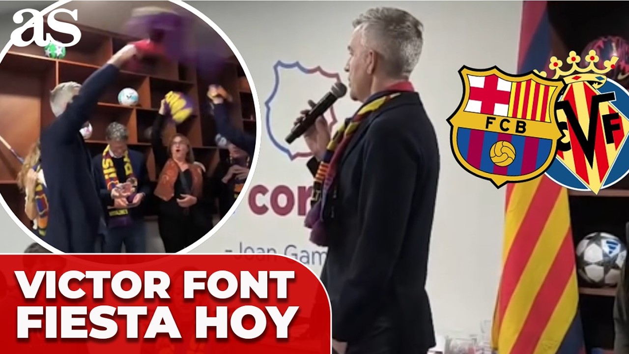 VICTOR FONT organiza EN SU SEDE una FIESTA POPULAR en la PREVIA DEL FC BARCELONA - VILLARREAL