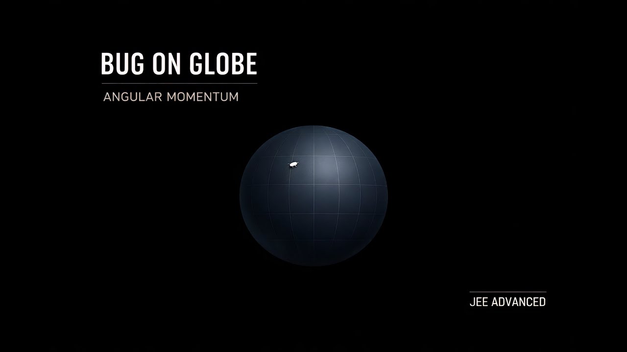 BUG ON GLOBE | ANGULAR MOMENTUM | JEE ADVANCED