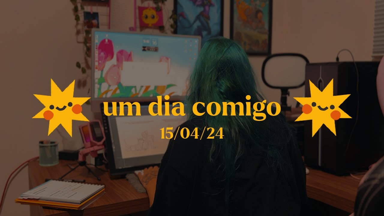 vlog  ✸ um dia comigo como ilustradora freelancer