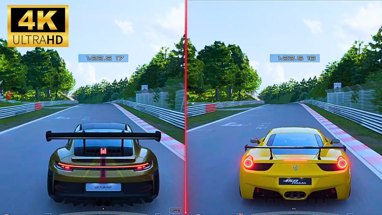 Porsche 911 GT3 RS (992) VS Ferrari 458 Italia - Nurburgring Lap