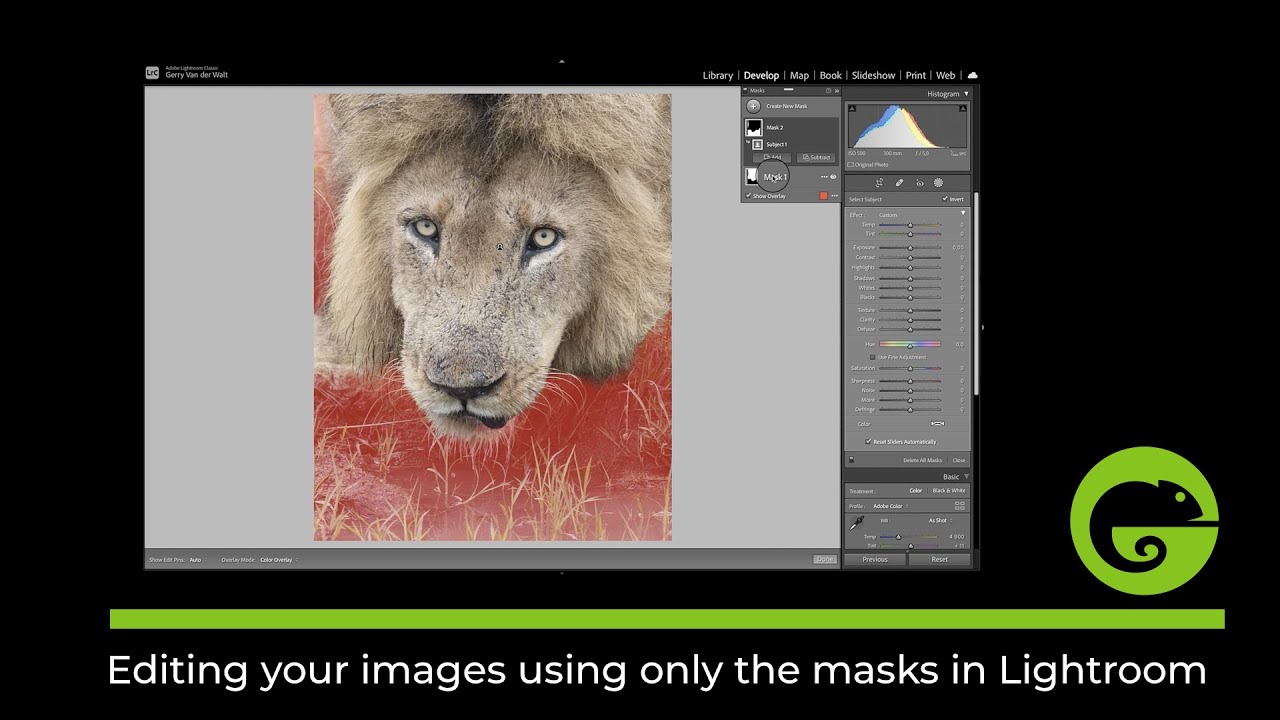 Lightroom tutorial - Using only the masks to edit