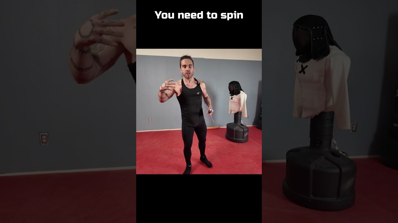 Spinning attacks with a Sword WORK?! #sword #martialarts