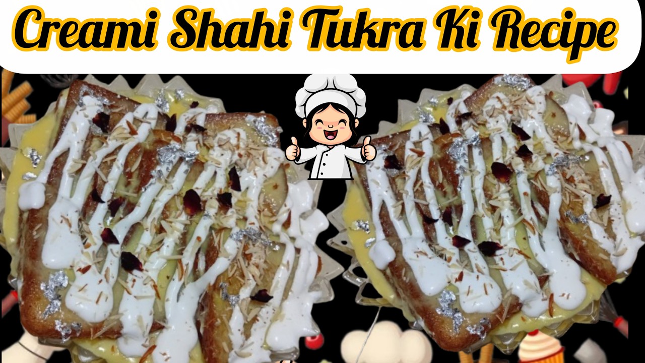 Shahi Tukray Cream Recipe🍞Home made Shahi Tukray by Madiha!
