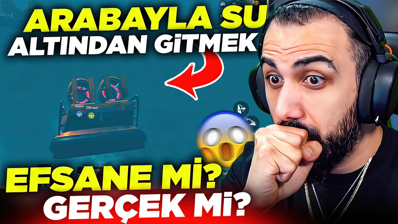 ARABAYLA TÜM HARİTAYI SU ALTINDAN GİTMEK!! 😱 EFSANE Mİ GERÇEK Mİ? | PUBG MOBILE
