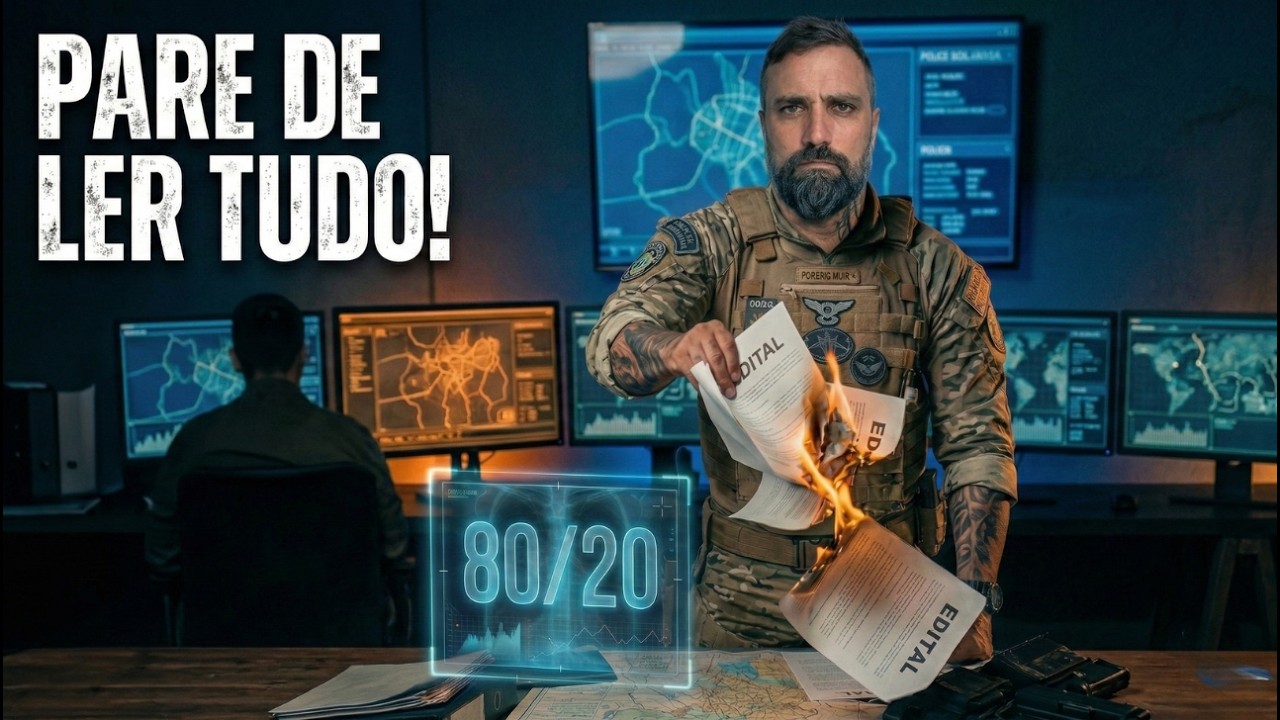 PARE DE LER O EDITAL TODO: O Segredo 80/20 Para Hackear a Banca
