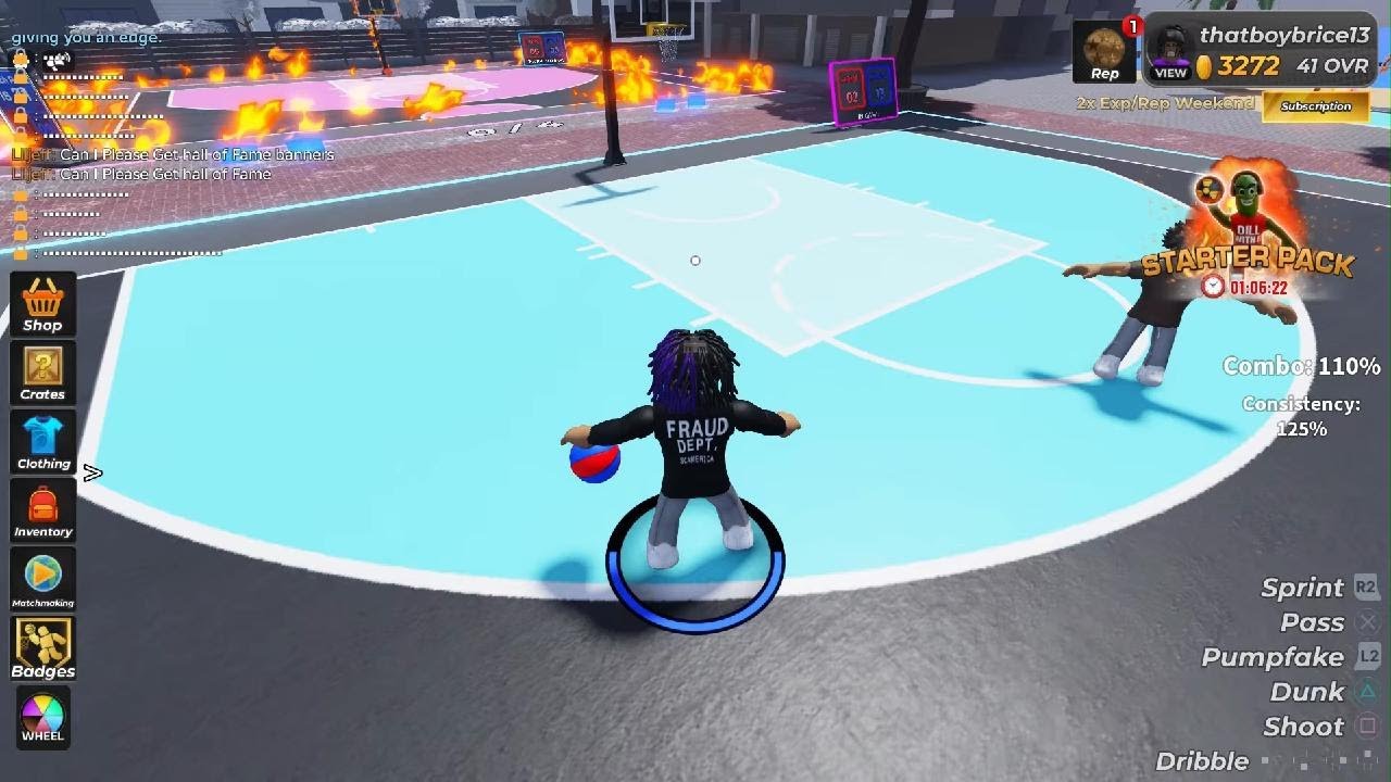 Playing roblox