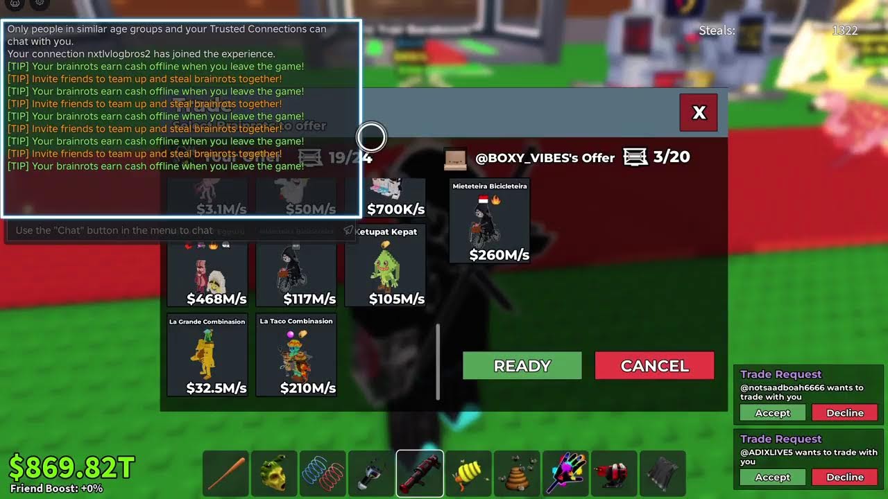 🔴Live SIMON SAYS FOR BRAINROTS | Steal a brainrot | Trading and dueling