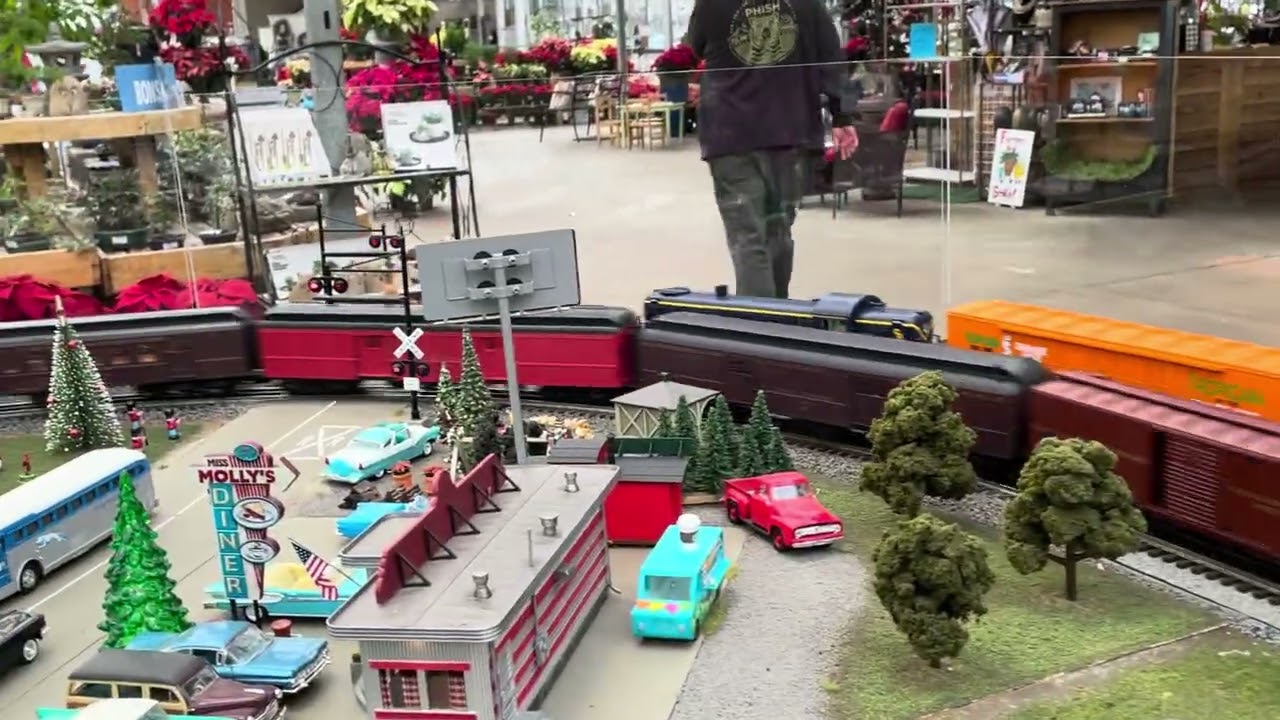 Running trains at Great Big Green House in midlothian, Virginia ￼