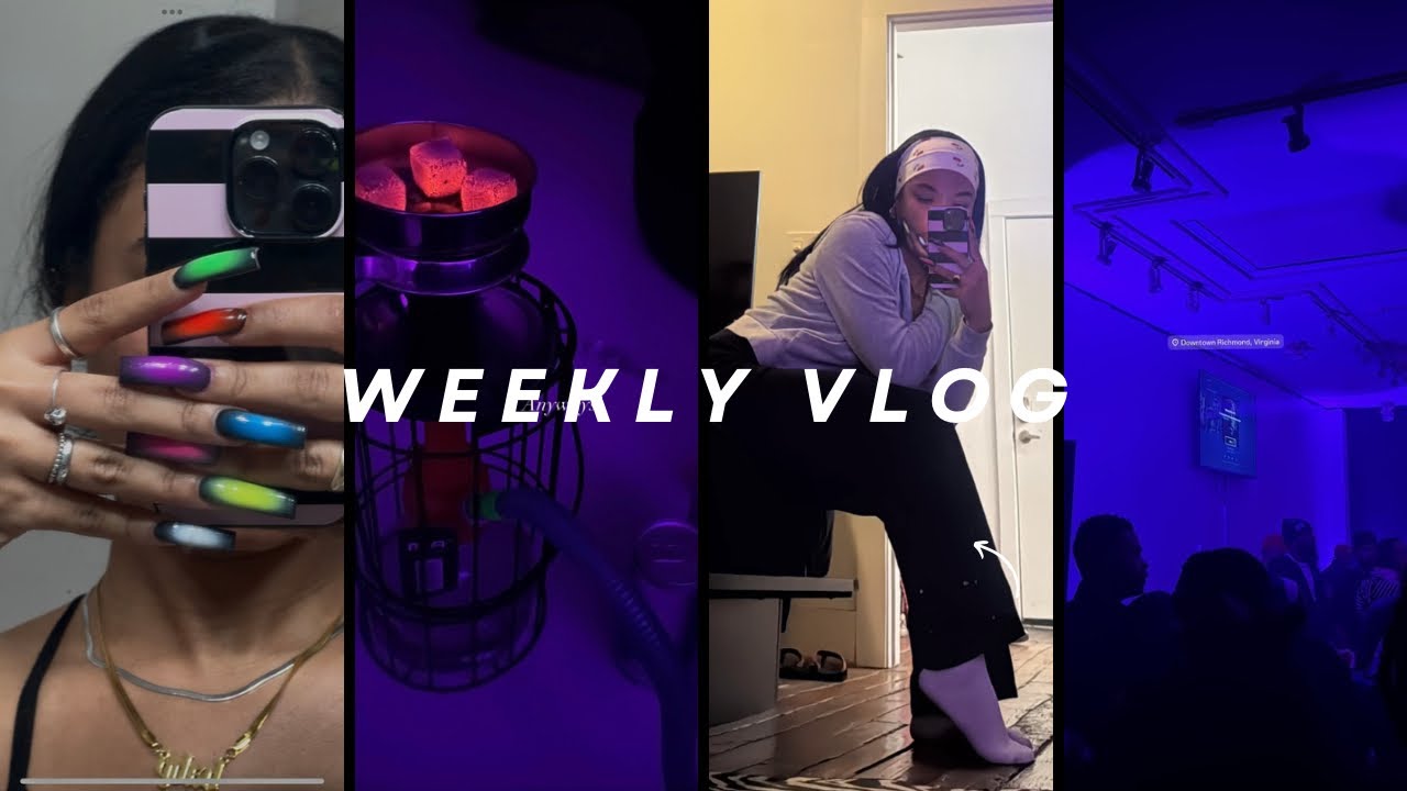Weekly Vlog| Being a single cat mom, new home decor, partying til 5am + new hair & nails!