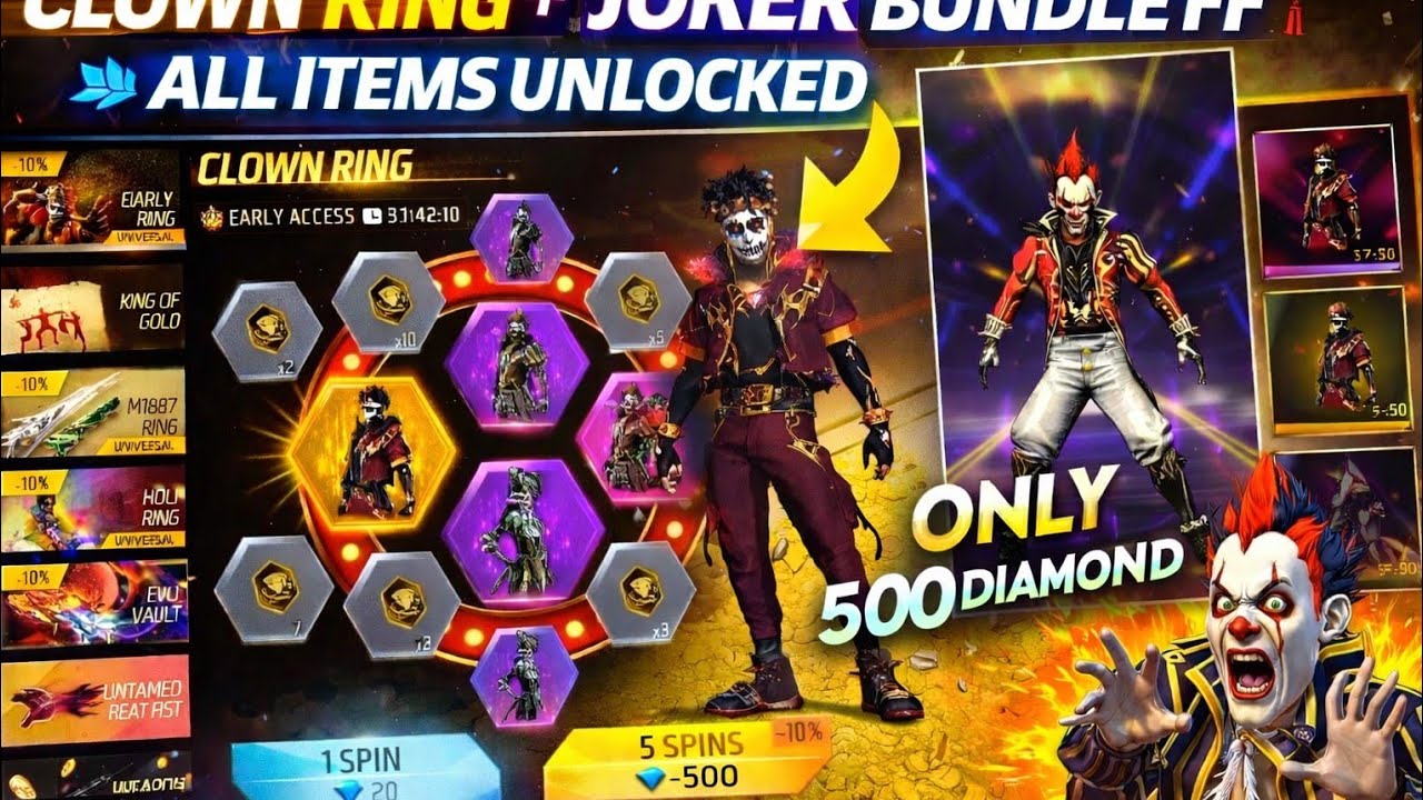 Spending 10000 💎 for new golden crown event#freefire #clownring #jokerbundle @ASLeader_baby 
