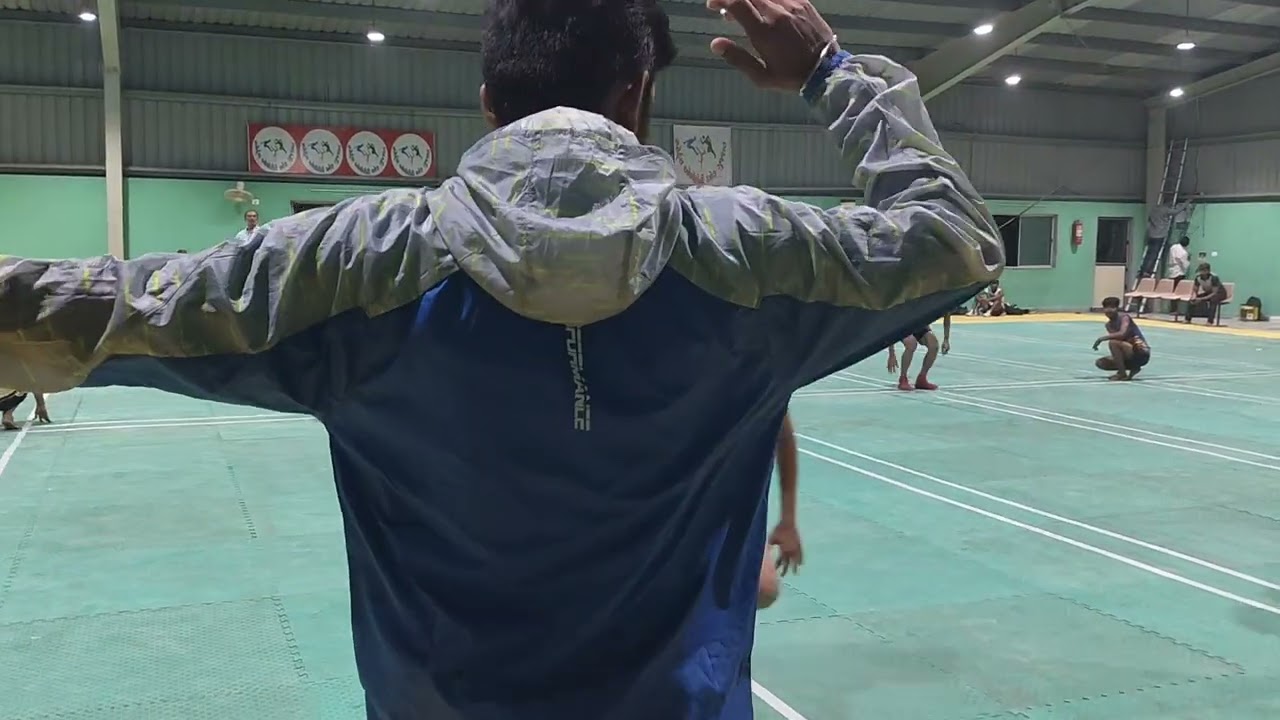 Kho kho tim boys' Surender atek vs rajkot city difens jon level limdi