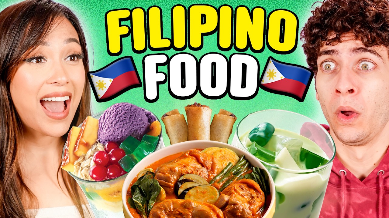 Asians vs. Caucasians: Our Favorite Filipino Foods! | ReactCAST