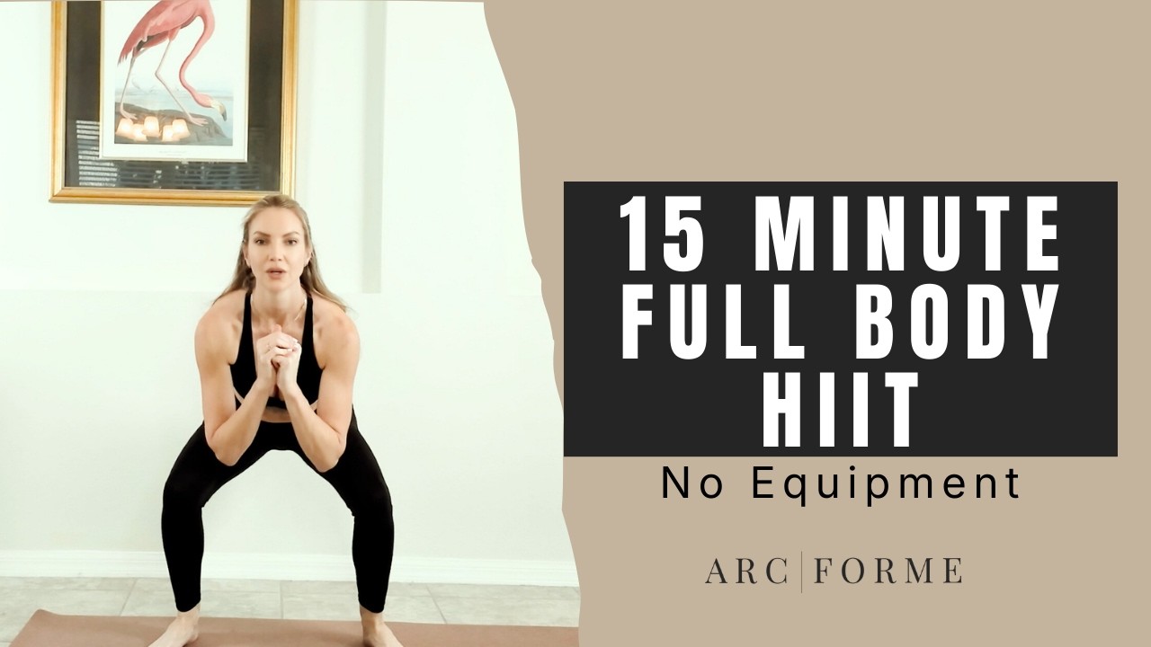 15-Min Full Body HIIT Workout - No Repeats (No Equipment)
