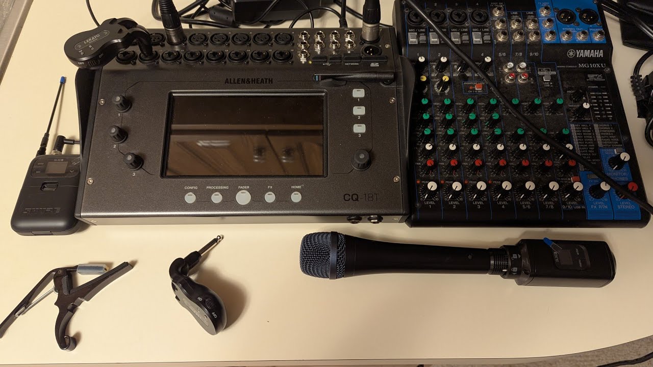 EV Evolve 50m Internal Mixer vs Yamaha MG10XU vs Allen & Heath CQ-18T