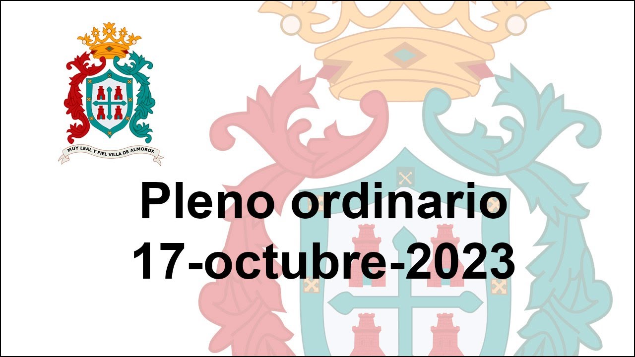 Pleno Ordinario del 17 de octubre de 2023