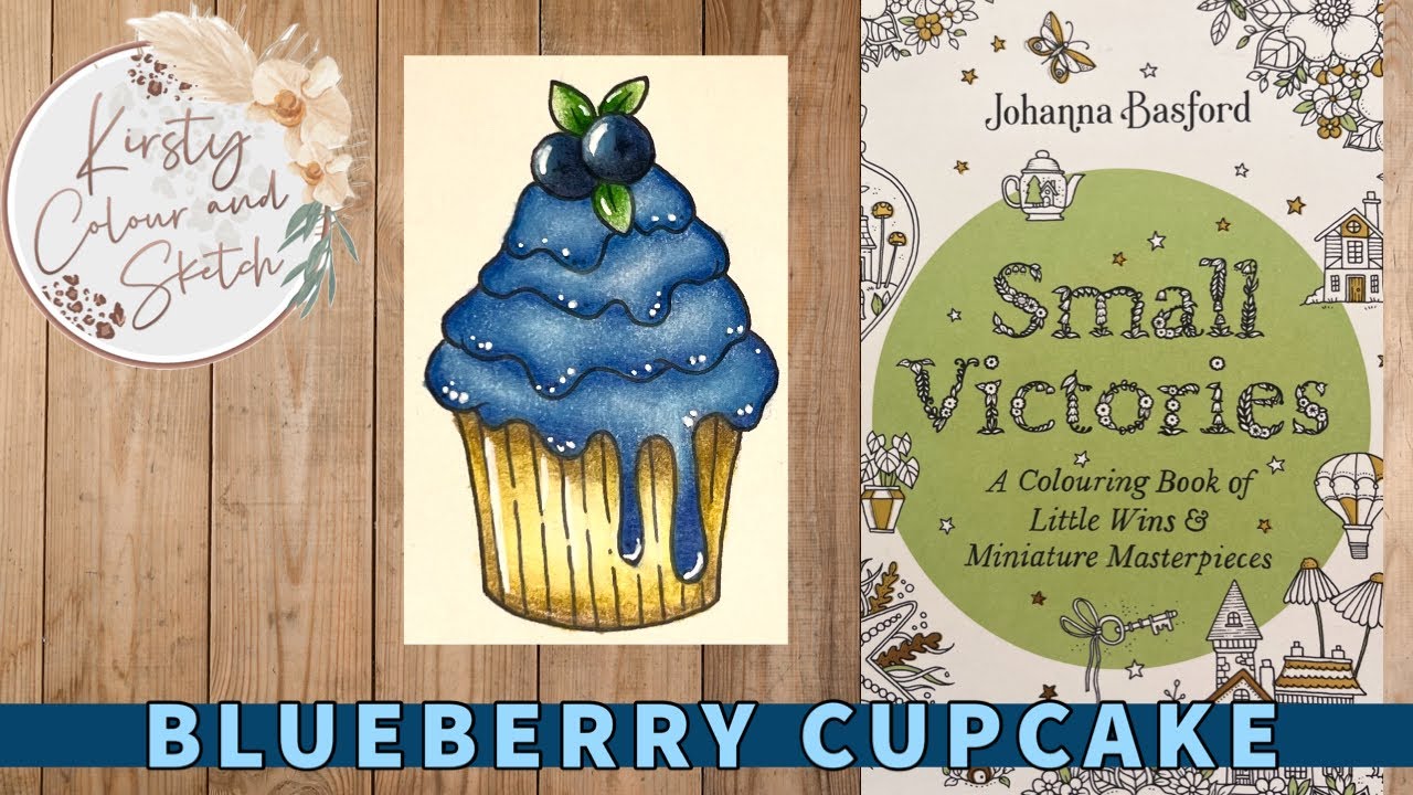 Colour along in Johanna Basford Small Victories ~ Blueberry cake