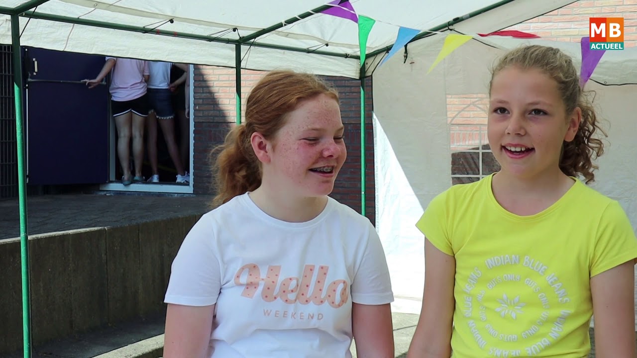 Groep 8 Werenfridus Wervershoof op kamp in school