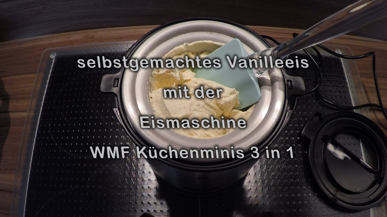 Vanilleeis selbst herstellen mit der Eismaschine von WMF Küchenminis 3 in 1