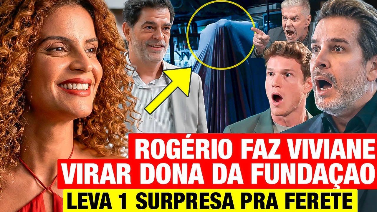 TRÊS GRAÇAS: SEGUNDA 16/02 - Rogério FAZ VIVIANE VIRAR DONA DA FUNDAÇÃO e LEVA 1 SURPRESA PRO FERETE