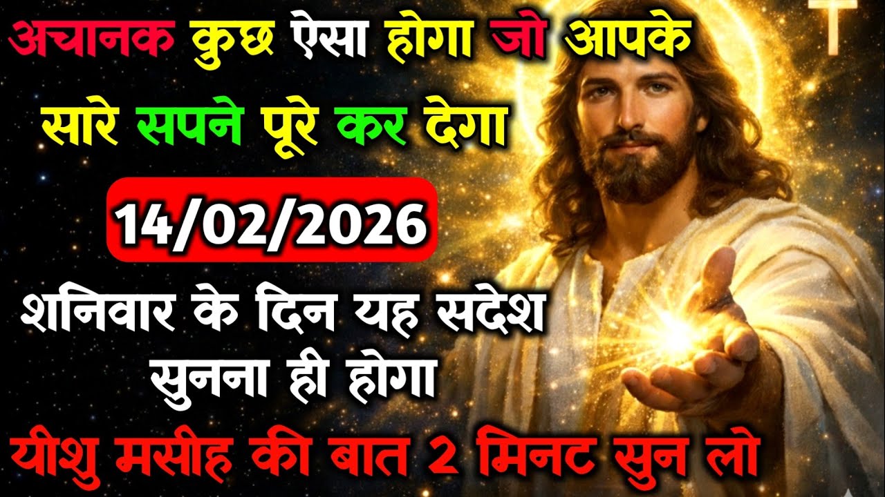 ✝️🔵14 फरवरी  शनिवार 2026 का यीशु मसीह का सन्देश जरूर सुने Universe Message|Jesus Message#godmessage