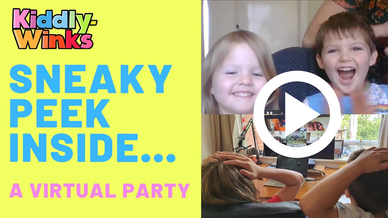 How to Host a Virtual Kid's Party on Zoom - take a sneaky peek inside to see what we do!