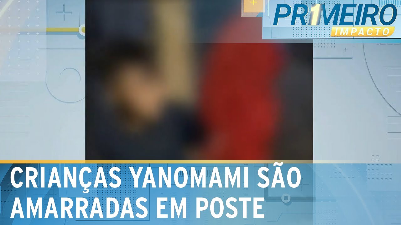 Crianças yanomami são filmadas amarradas em área de garimpo ilegal | Primeiro Impacto (22/09/23)