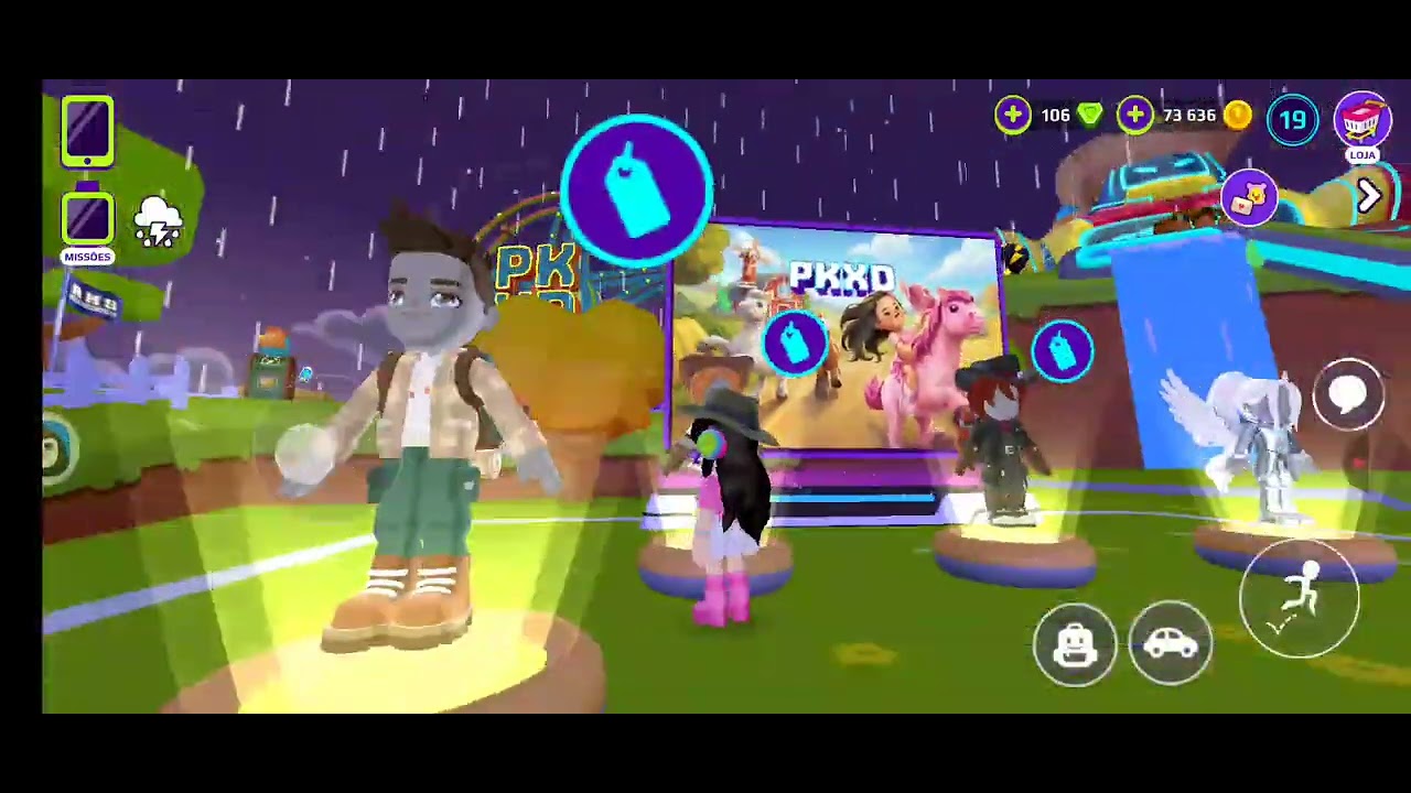 Mostrando a atualização do PK XD de fazenda