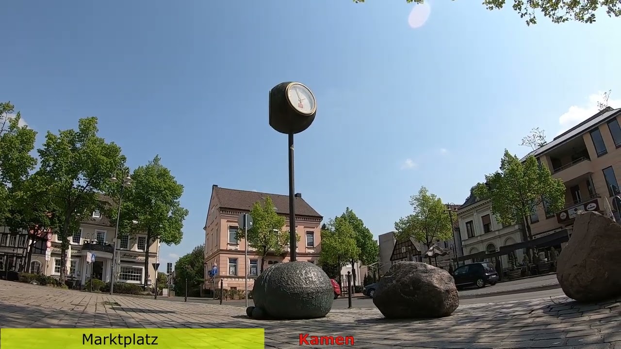 Stadt Kamen in Westfalen Kreis Unna // Radwandern Videomaterial zur Strecke kein Film