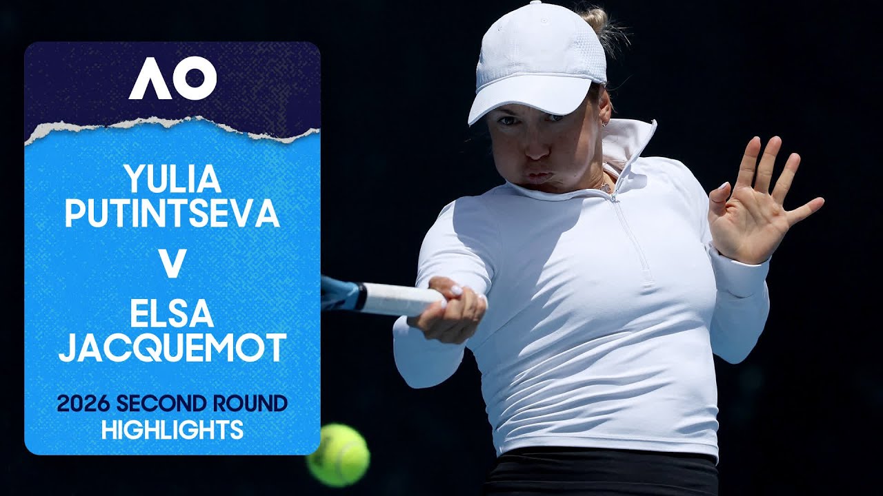 Yulia Putintseva v Elsa Jacquemot Highlights | Australian Open 2026 Second Round