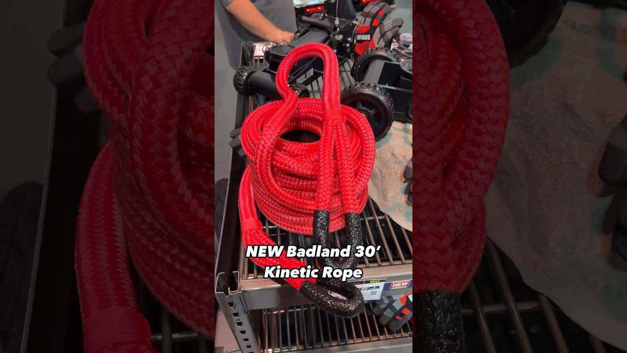 The ALL NEW Badland 30 Ft. Kinetic Recovery Rope is coming to #HarborFreight in the Spring!