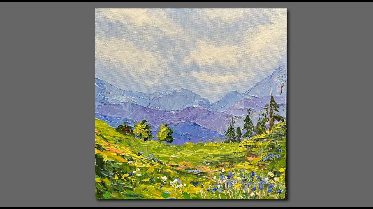 Acrylic Painting Techniques/ Palette knife painting
