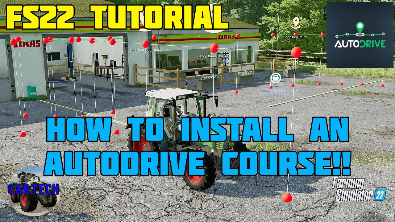 Установка курса AutoDrive — как это сделать? Учебное пособие по FS22!