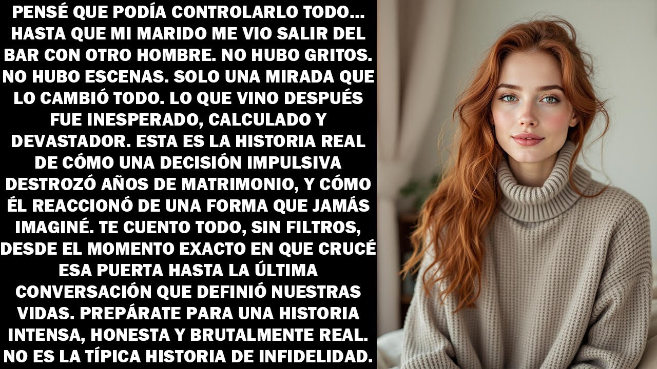 Me atrapó saliendo del bar con otro… y no dijo una palabra hasta después