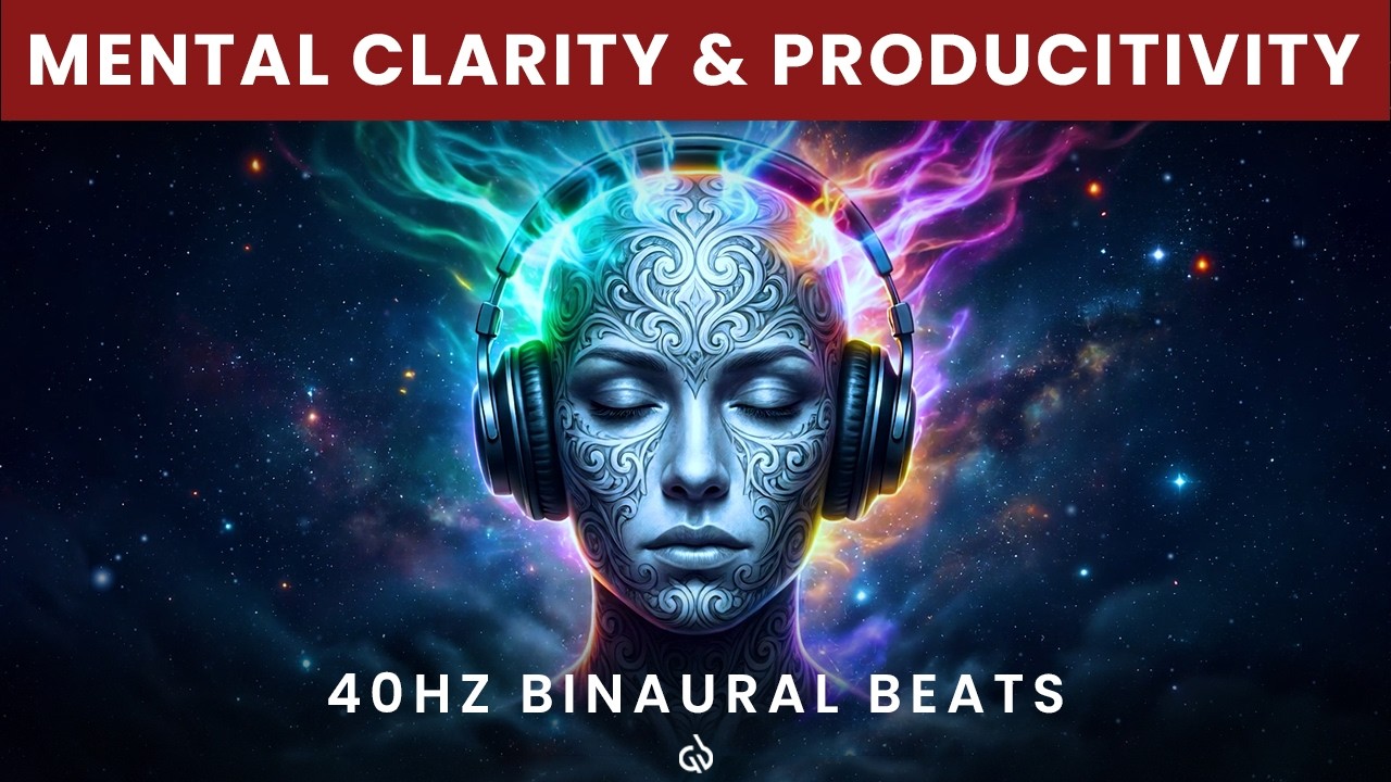 🧠 Clear the Mental Fog: ADHD Focus Music for Clarity & Productivity, 40Hz Binaural Beats ✨