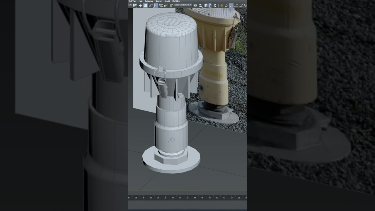 How to model in 3D Studio Max a MSFS Scenery Object #tutorial #flightsimulator #gaming #learning