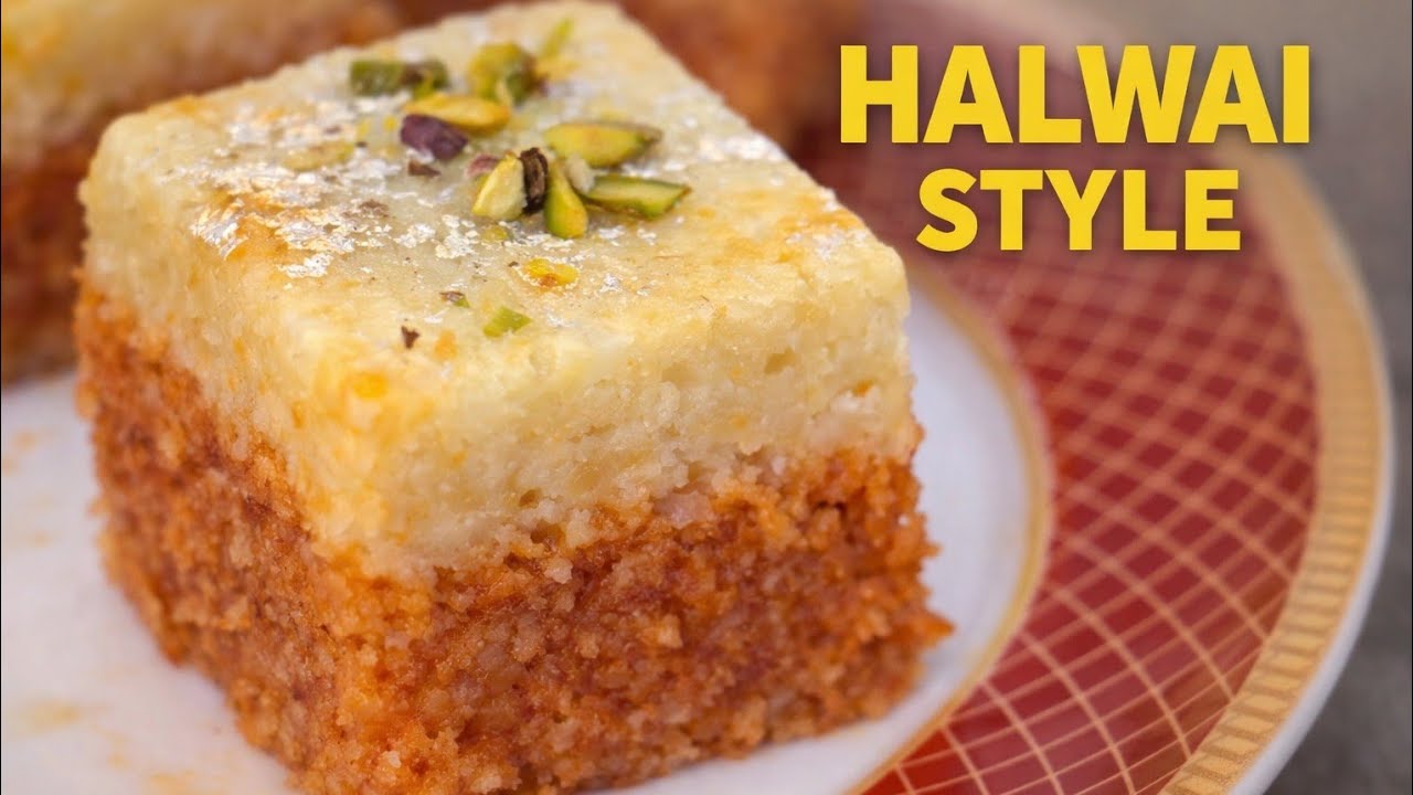मुंह में घुल जाए ऐसी Gajar Khoya Barfi | Halwai Style 2 Layer🍰
