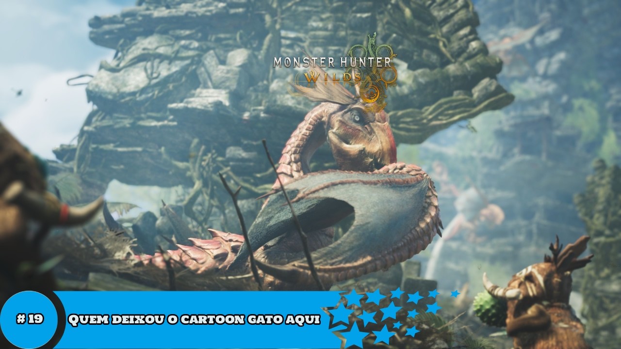 Vamos jogar - Monster Hunter Wilds Gameplay # 19 Quem deixou o cartoon gato aqui