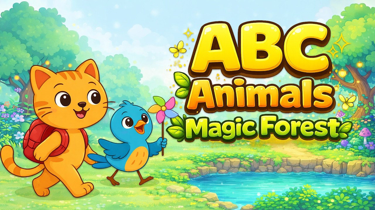 ABC Song for Kids | Animal Alphabet A-Z | Learn English | Animals in the Magic Forest | KAYAKA Kids