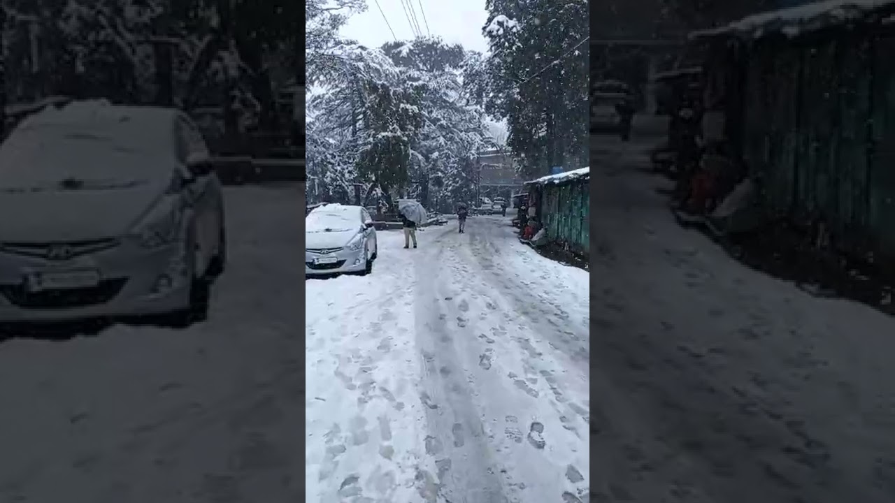 kasauli hills Himachal pradesh snowfall 2022 beautiful❤❤😍😍😍❤😍❤#himachal #himachalpradesh #kasauli