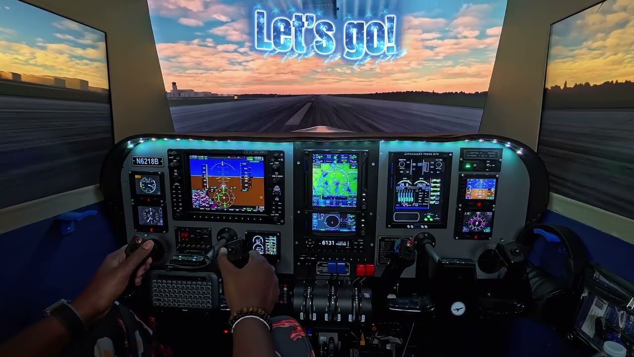 Home Flight Simulator | Flight from McKinney to Majors | Microsoft Flight Simulator | X-Plane12
