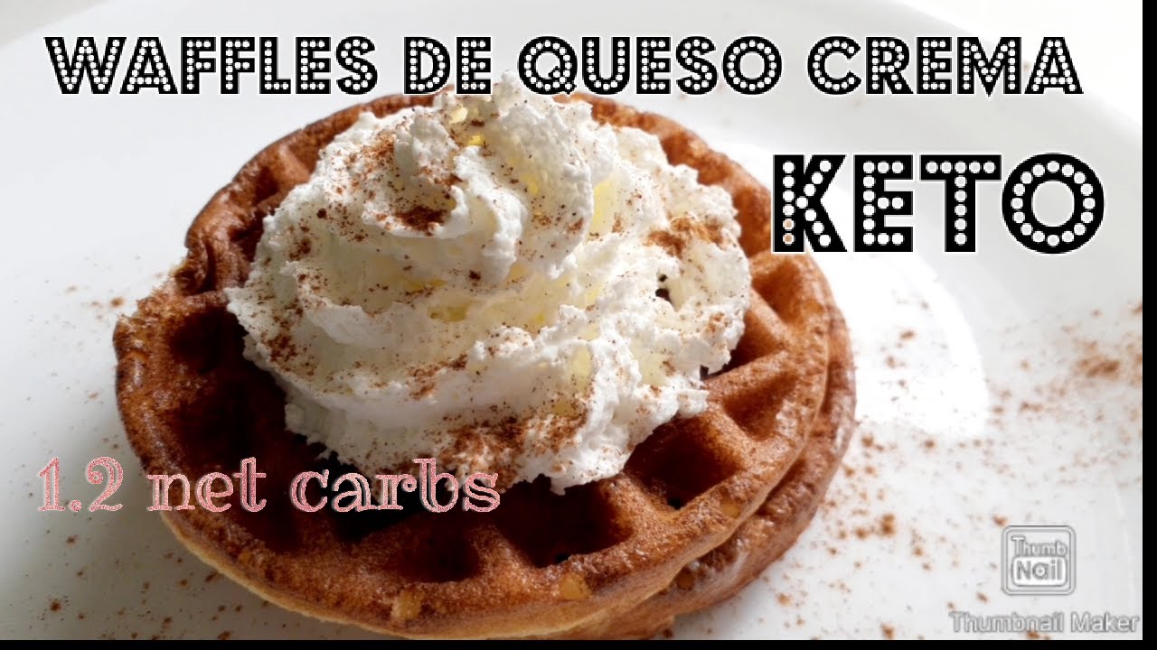 Waffles de queso crema Keto