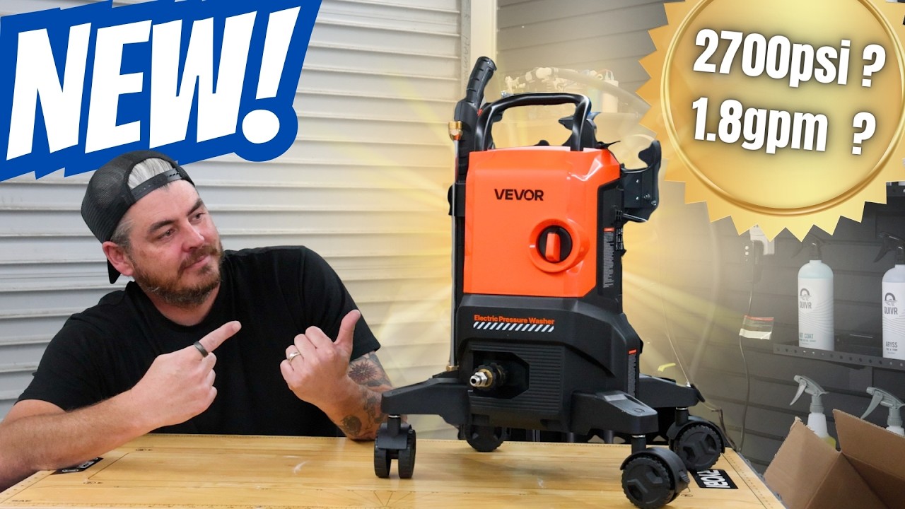 NEW! VEVOR PRESSURE WASHER on Amazon 2700psi 1.8gpm? PERFORMANCE TEST