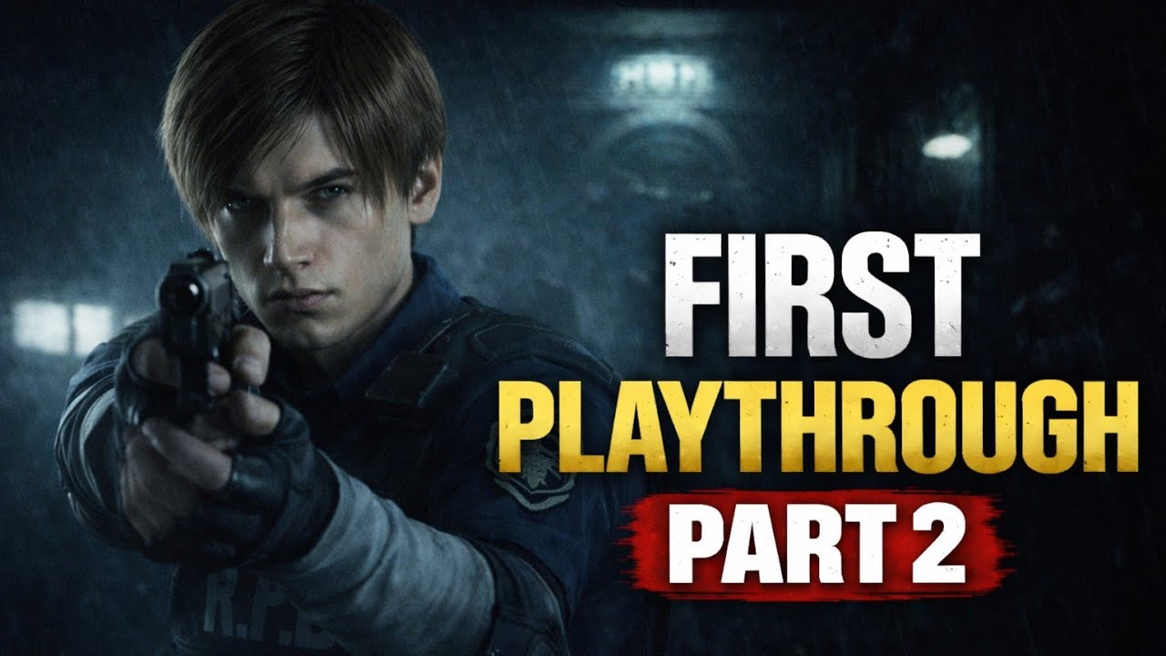 My FIRST TIME ever playing Resident Evil 2 Remake! part 2  (Leon) Police Department