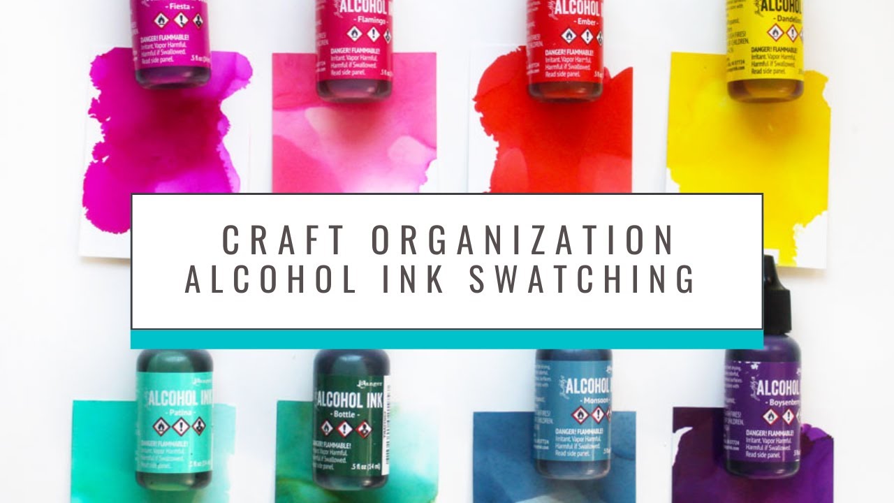 How to Swatch Alcohol Inks